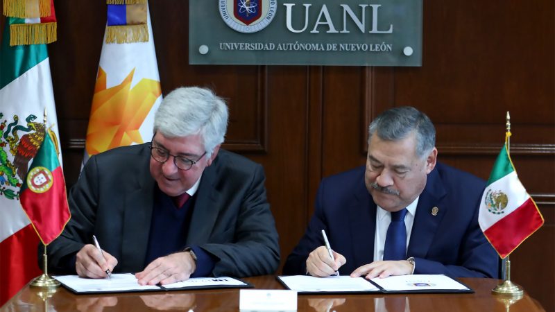 FIRMAN CONVENIO DE COLABORACIÓN UANL Y UNIVERSIDAD DE OPORTO