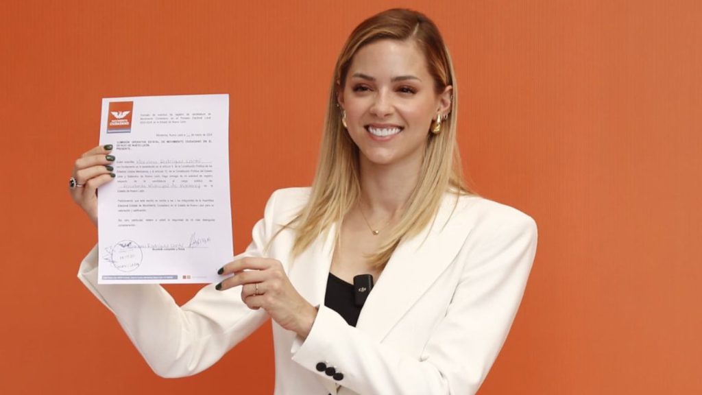REGISTRA MARIANA CANDIDATURA PARA LA ALCALDÍA DE MONTERREY