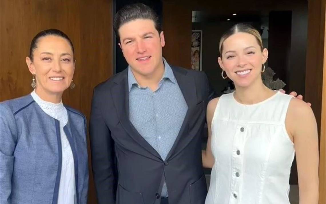 RECIBE CLAUDIA A SAMUEL Y MARIANA