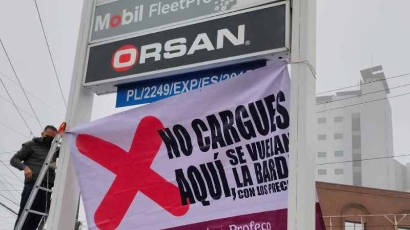 EVIDENCIA PROFECO A GASOLINERA CARERA