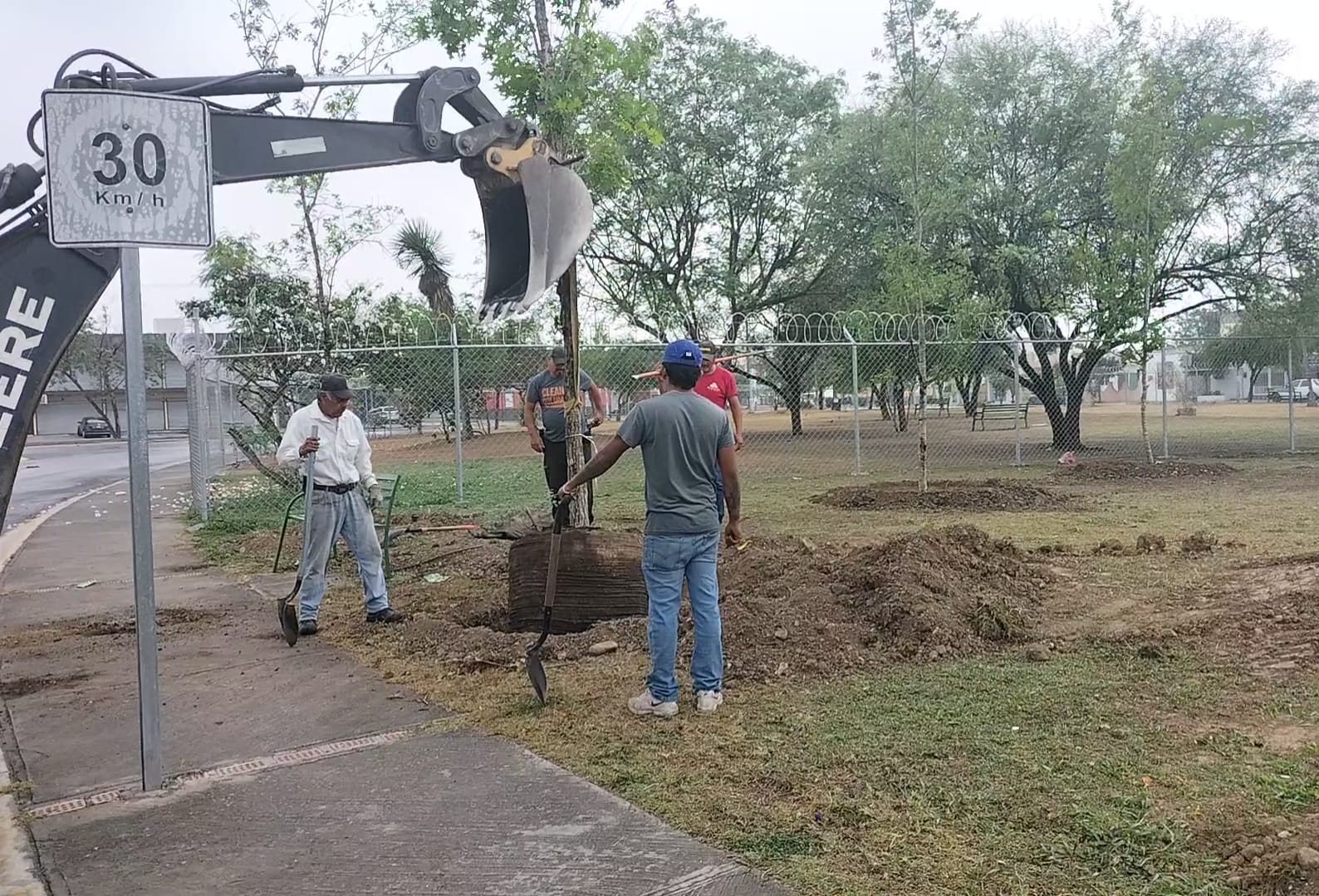 REFORESTA APODACA ÁREA VERDE EN PASEO DE LAS FLORES