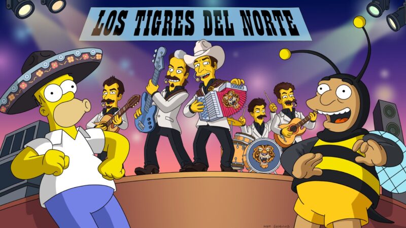 Los Tigres del Norte aparecerán en ‘Los Simpsons’ con un histórico corrido mexicano