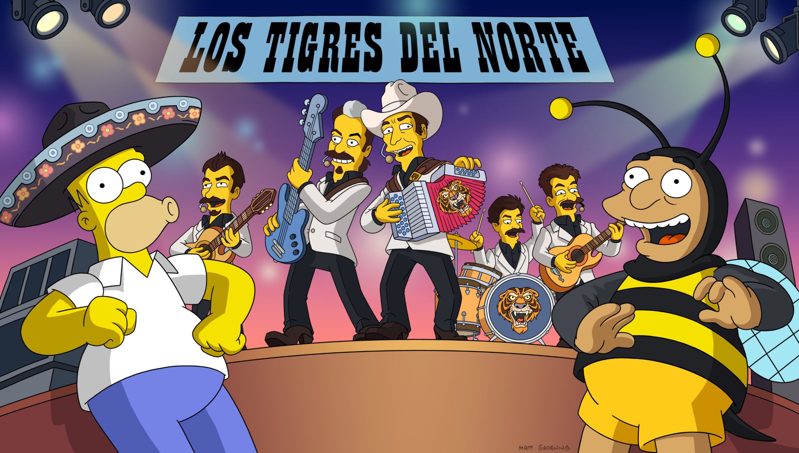 Los Tigres del Norte aparecerán en ‘Los Simpsons’ con un histórico corrido mexicano