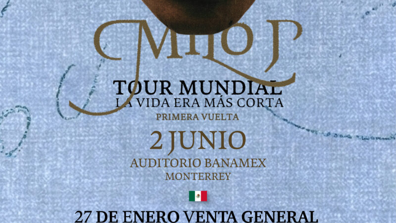 Milo J llegará a Monterrey en 2026 con concierto de su tour mundial