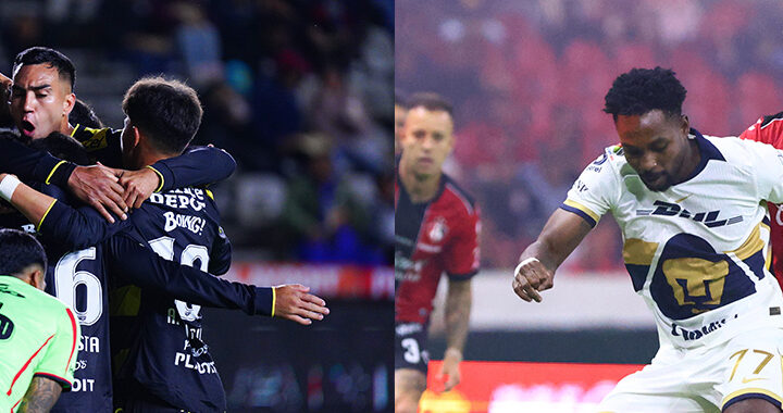 Atlas rescata igualada ante Pumas y Pachuca derrota a Bravos