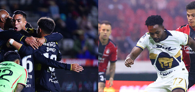 Atlas rescata igualada ante Pumas y Pachuca derrota a Bravos