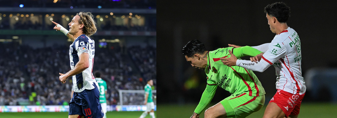 Rayados gana contra León; Necaxa remonta en Juárez