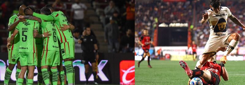 ¡Viernes de alarido! Juárez impone su ley y Xolos divide puntos con Pumas