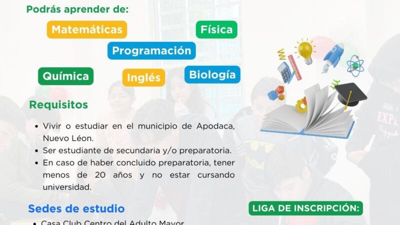 Impulsa César Garza Villarreal programa «Vamos Alto» para jóvenes apodaquenses