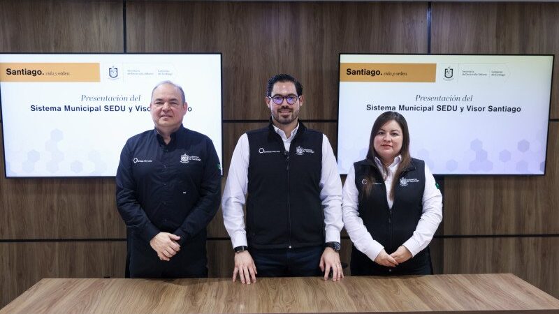 Presentan Visor Santiago y Sistema Municipal SEDU para agilizar trámites ciudadanos