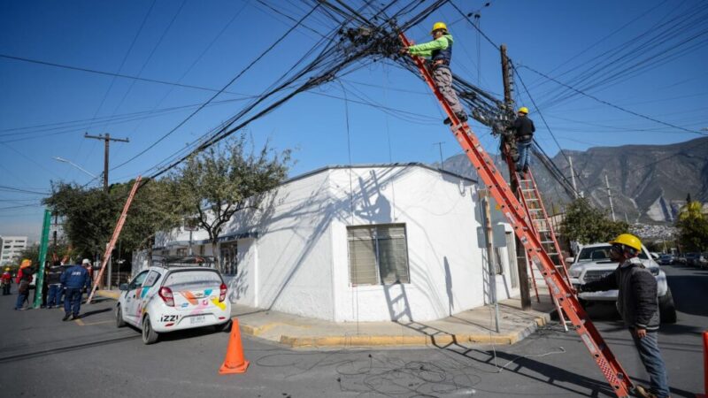 San Pedro retira 200 kilómetros de cableado aéreo en desuso para ordenar la ciudad