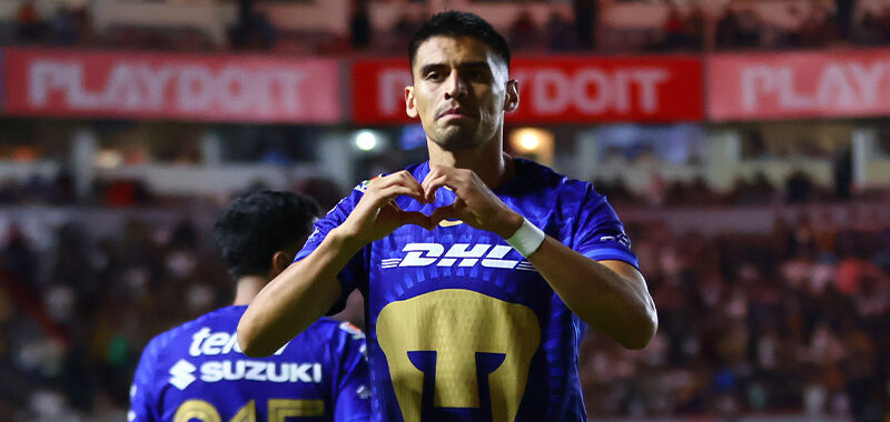Pumas vence a Necaxa en Aguascalientes con gol del ‘Memote’