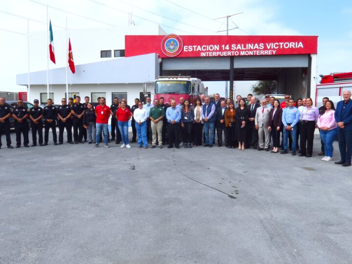 Reabren estación de bomberos en Salinas Victoria, en zona del Interpuerto Monterrey