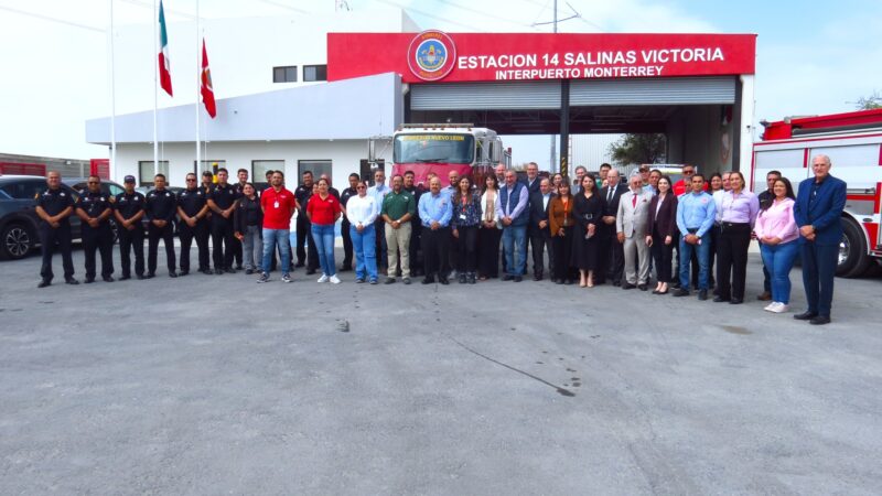 Reabren estación de bomberos en Salinas Victoria, en zona del Interpuerto Monterrey