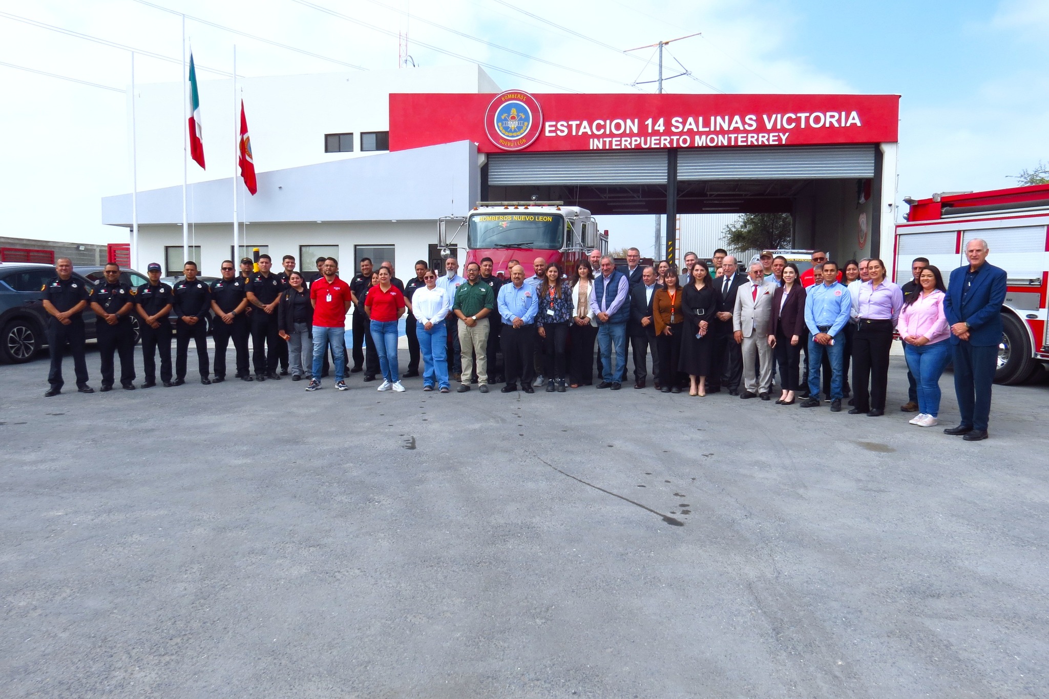Reabren estación de bomberos en Salinas Victoria, en zona del Interpuerto Monterrey