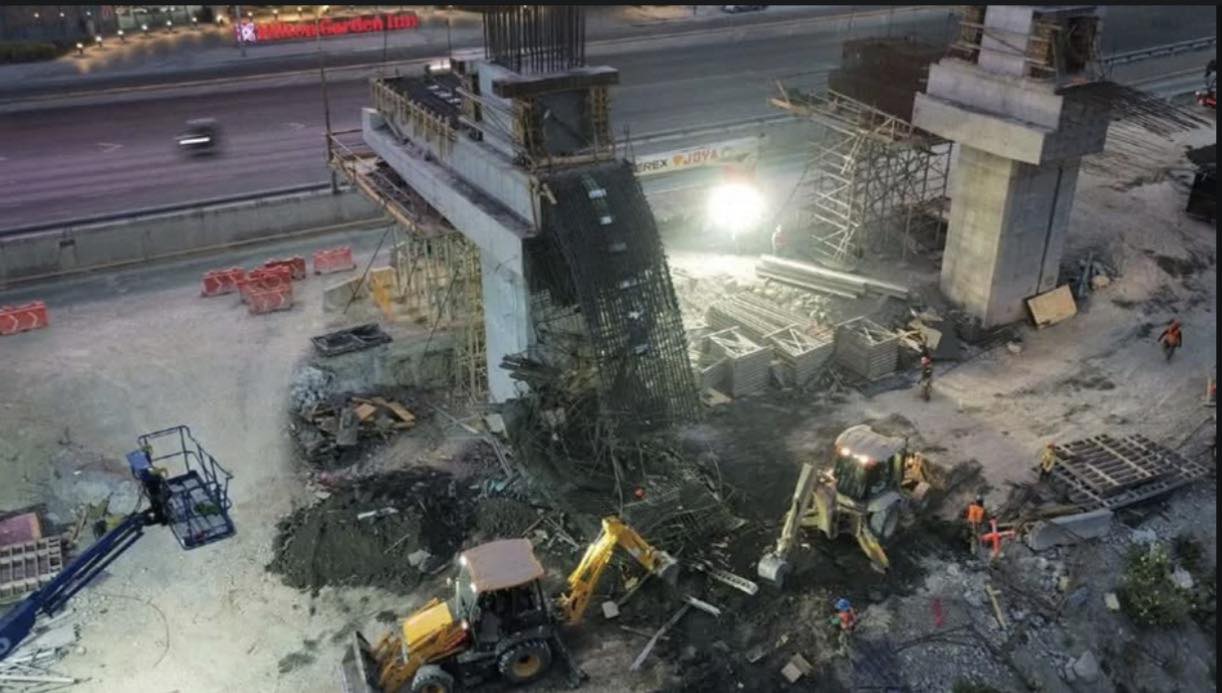 Cinco trabajadores resultan heridos tras incidente en obra de la Línea 4 del Metro en Monterrey