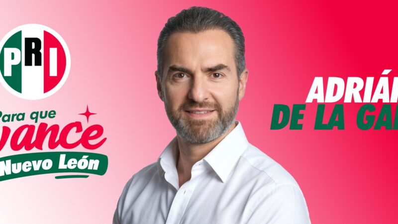 «Destapa» Alito Moreno a Adrián de la Garza para NL, al nombrarlo «Defensor de México» en la entidad