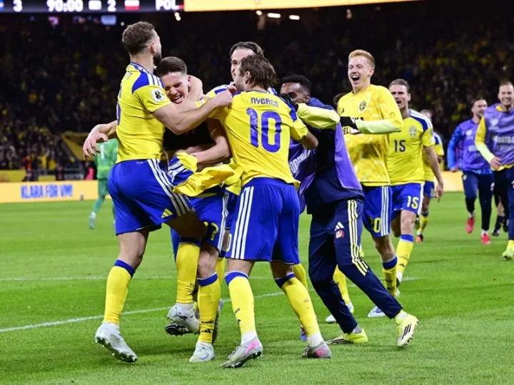 3-2. Gyokeres da la victoria a Suecia y deja a Lewandowski y Polonia sin Mundial