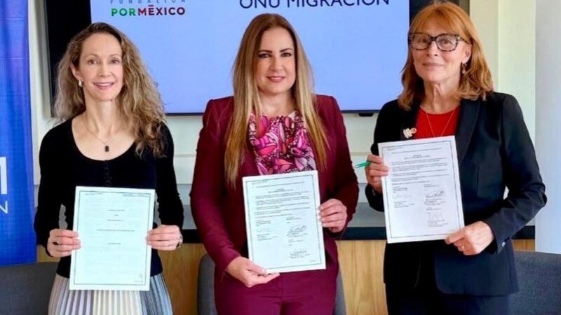 Atestigua Tatiana Clouthier acuerdo para apoyar a migrantes en materia educativa y de empleo