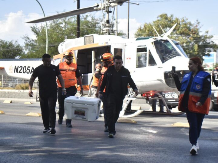 Llegan dos pulmones a Clínica 34 del IMSS, procedentes de Guanajuato