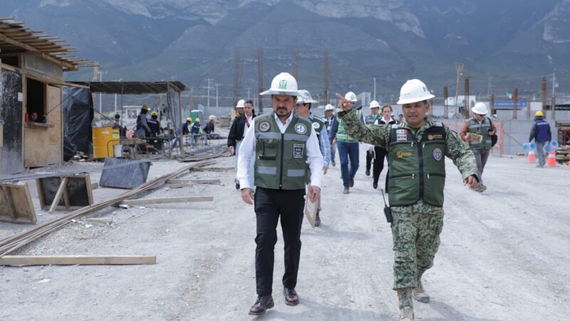 Zoé Robledo recorre en gira por Nuevo León obra del Hospital Regional de Especialidades Santa Catarina de 553 camas