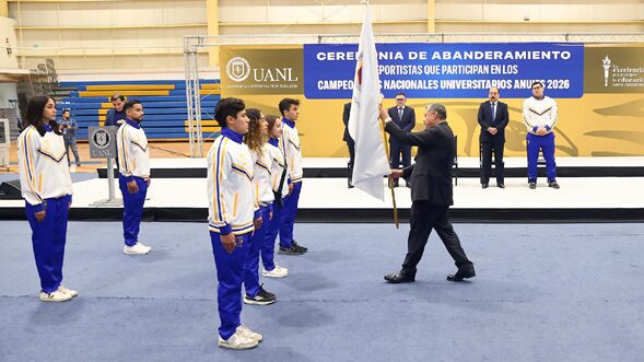 Abandera el rector de la UANL a delegación que participará en los Campeonatos Nacionales Universitarios ANUIES 2026