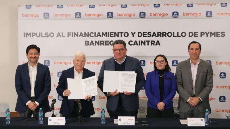 Sinergia entre Banregio y Caintra beneficiará a 5 mil Pymes