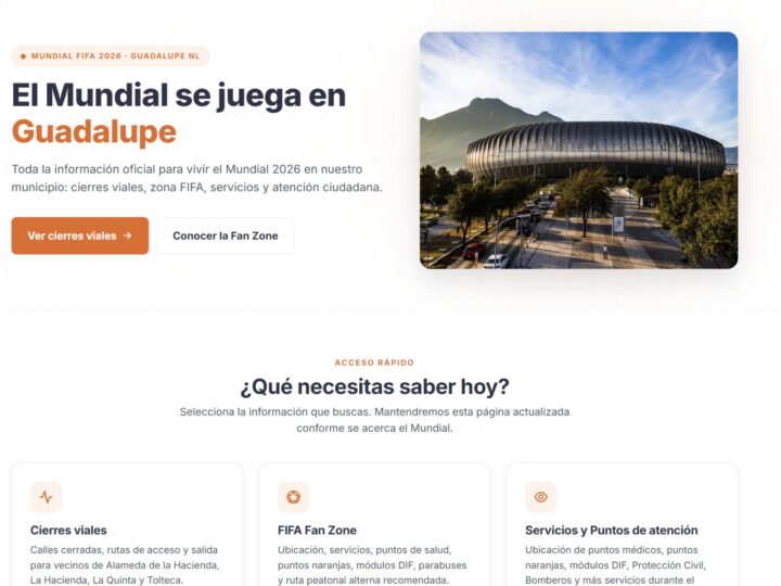 Habilita Guadalupe micrositio de orientación para el Mundial