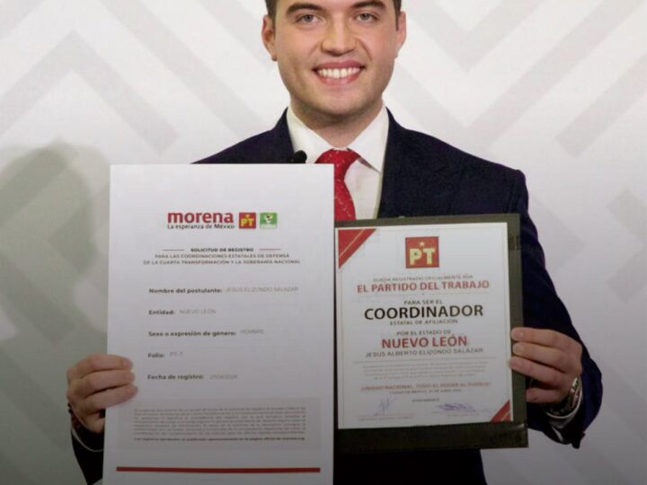 Se registra Jesús Elizondo en la contienda interna de Morena, por el PT