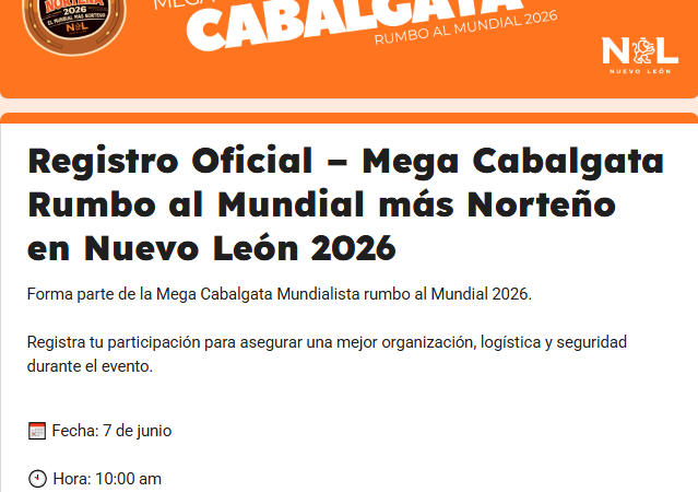 Nuevo León se prepara para la Mega Cabalgata rumbo al Mundial más Norteño
