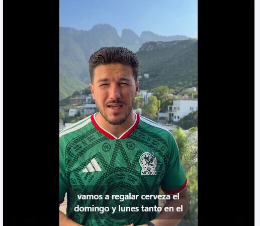 La última de Samuel es que habrá cheve gratis en el último partido del Mundial en NL