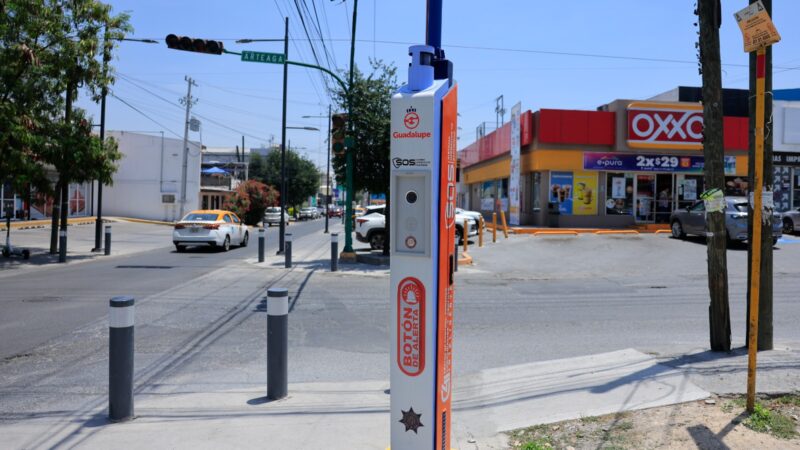 Activa Guadalupe 108 dispositivos de video vigilancia y botón de auxilio