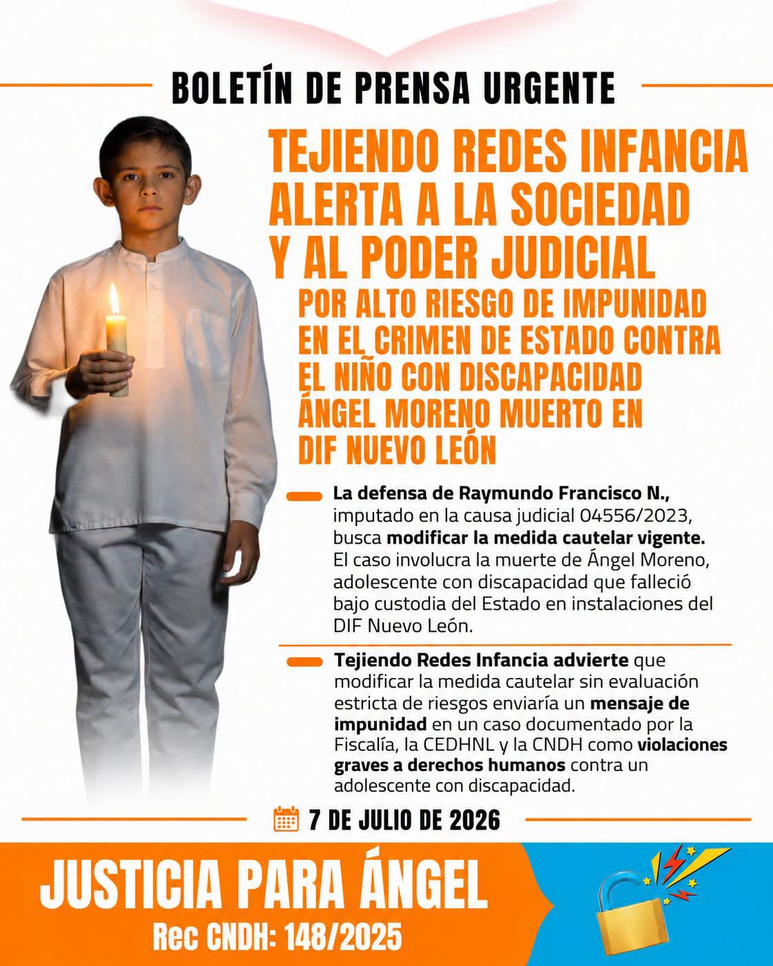 Cuatro años de impunidad tras la muerte del menor Ángel Moreno en el DIF Fabriles de Monterrey