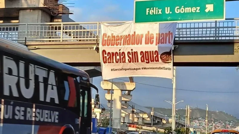 Samuel en «modo party» y habitantes de «García en modo sin agua», denuncian
