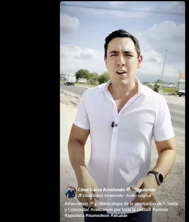 Apodaca inicia tercera etapa de ampliación de Avenida E Sexta, para fortalecer conectividad vial