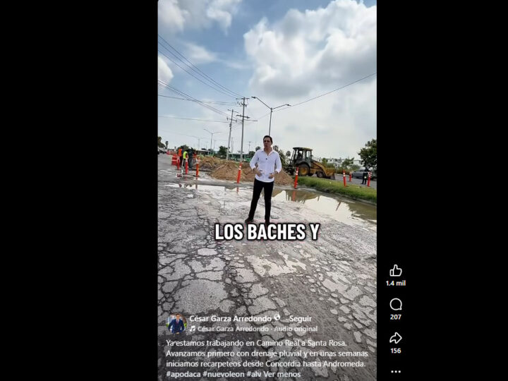 Drenaje pluvial y reconstrucción de avenidas Concordia y Andromeda, anuncia el alcalde César Garza Arredondo