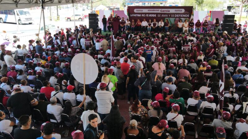 Aspirantes morenistas para NL refrendan unidad desde el municipio de García