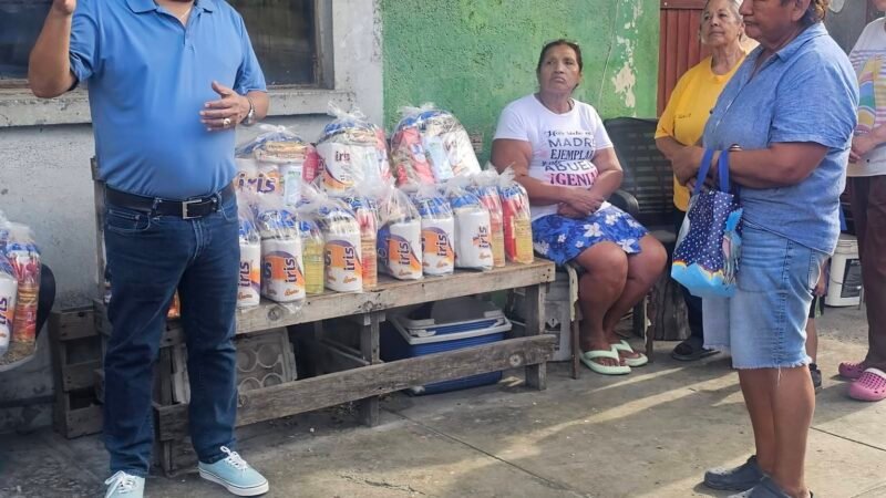 TESER va a la colonia Victoria, lleva apoyos a familias del lugar