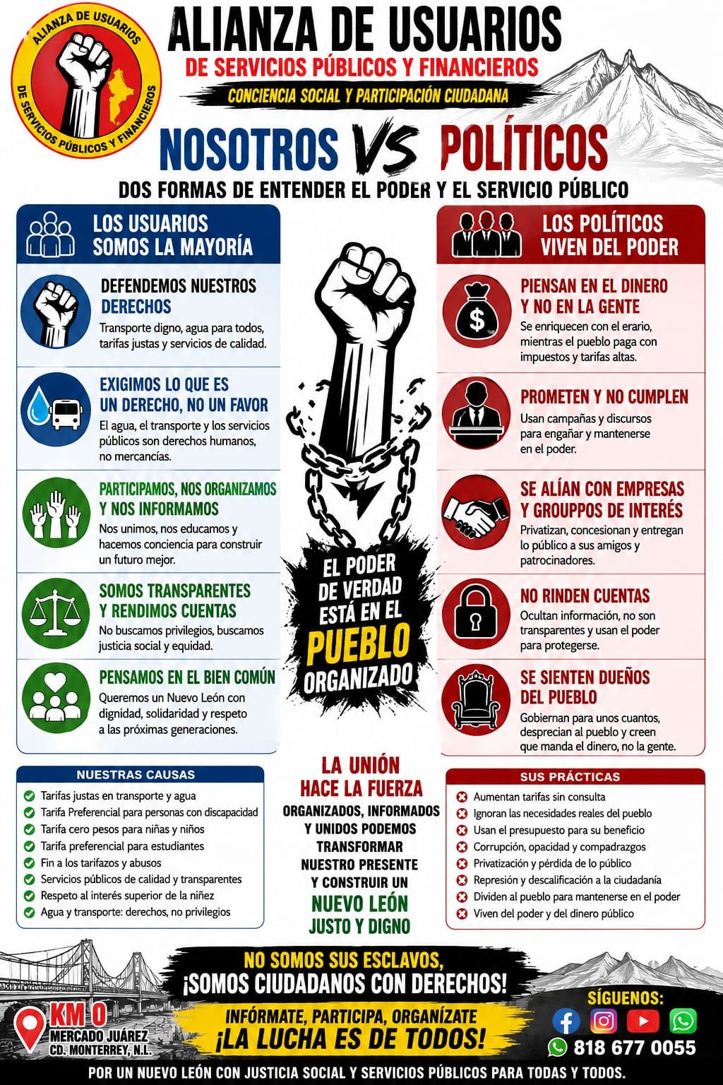 No permitamos que la necesidad de la gente sea utilizada como trampolín político