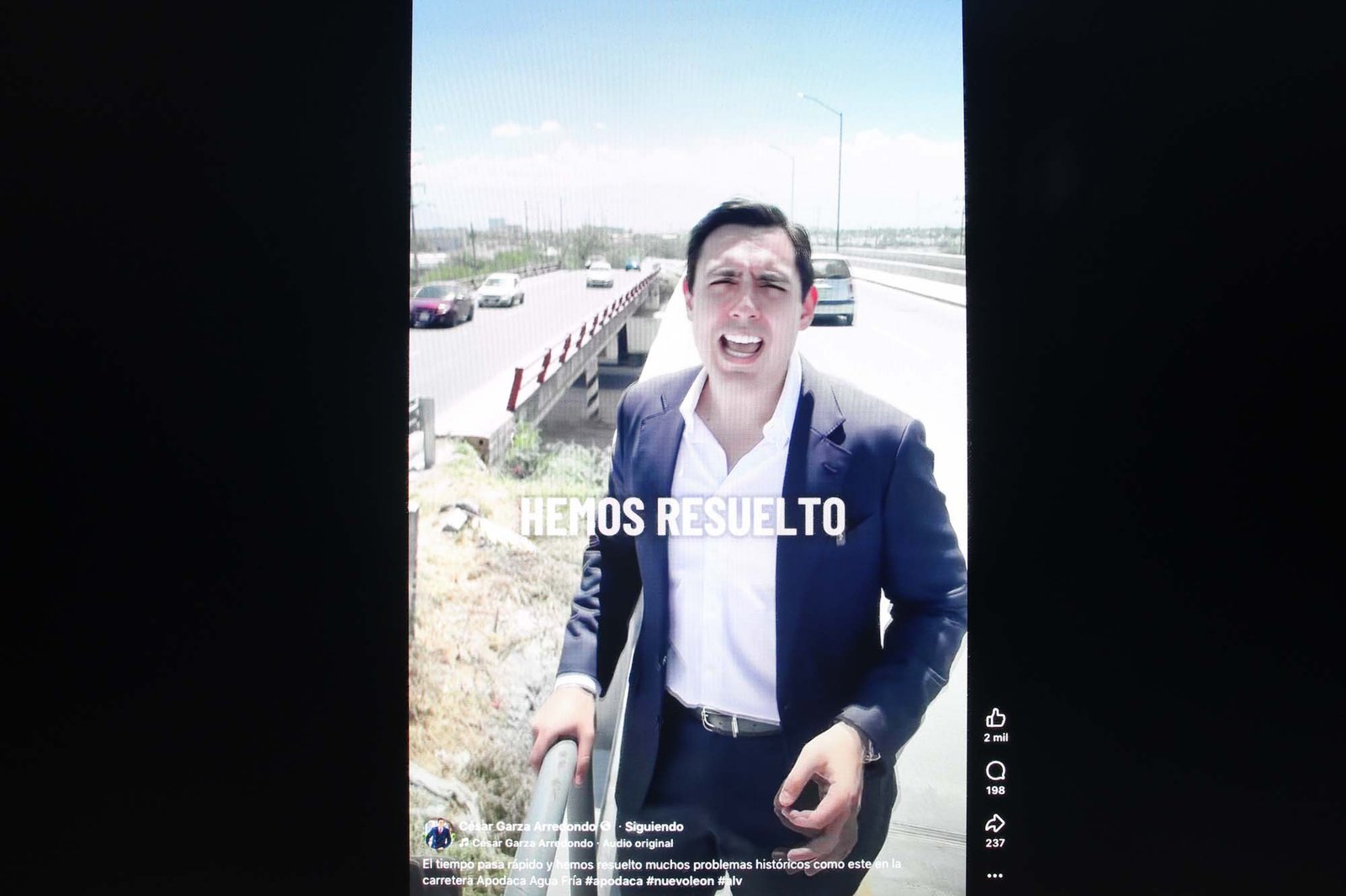 Concluyen puente gemelo que comunica la carretera de Apodaca-Agua Fría