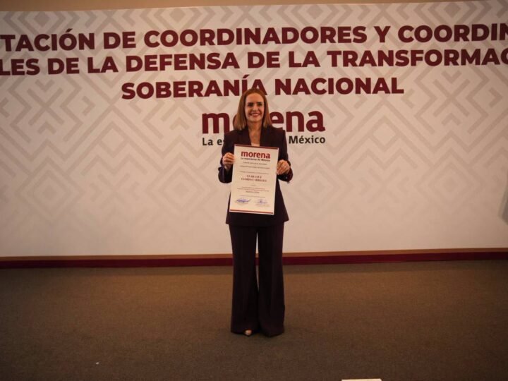 Es Clara Luz Flores Coordinadora de la 4T y eventual candidata de Morena a gubernatura de NL