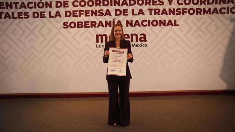 Es Clara Luz Flores Coordinadora de la 4T y eventual candidata de Morena a gubernatura de NL