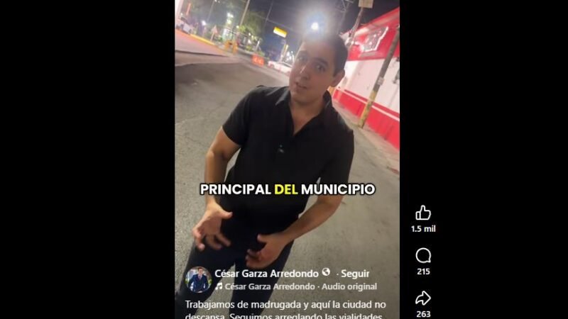 Rehabilitan por la madrugada calles y avenidas de Apodaca