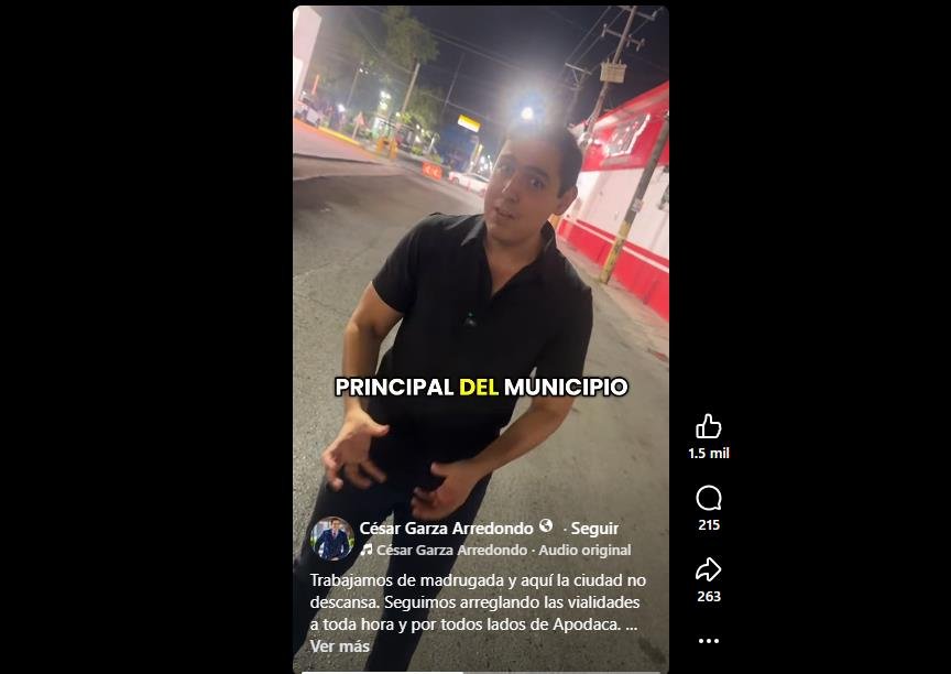 Rehabilitan por la madrugada calles y avenidas de Apodaca