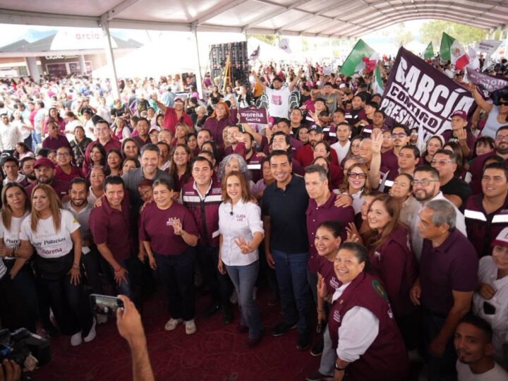Desde García, llama Clara Luz a la unidad y organización, para ganar NL