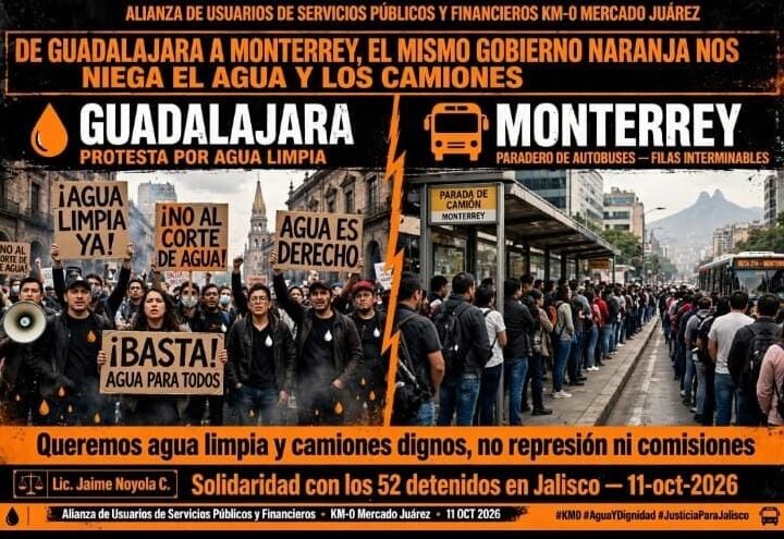 Nuevo León y Jalisco: estados donde sus gobernadores criminalizan la protesta ciudadana