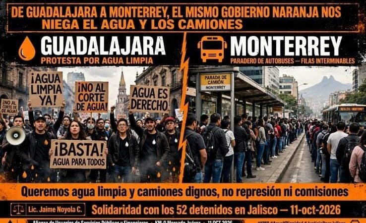 Nuevo León y Jalisco: estados donde sus gobernadores criminalizan la protesta ciudadana