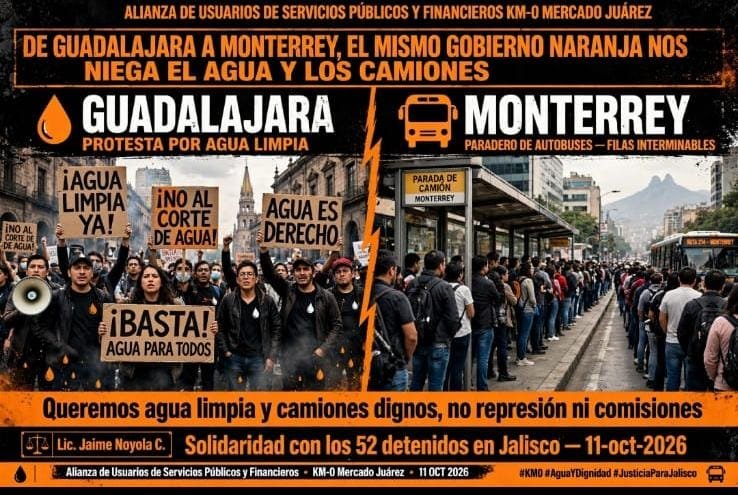 Nuevo León y Jalisco: estados donde sus gobernadores criminalizan la protesta ciudadana